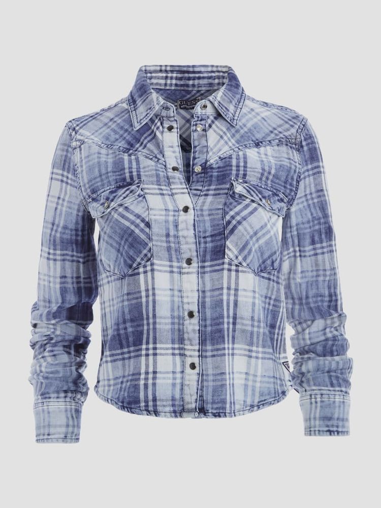 Guess flannel shirt cheap