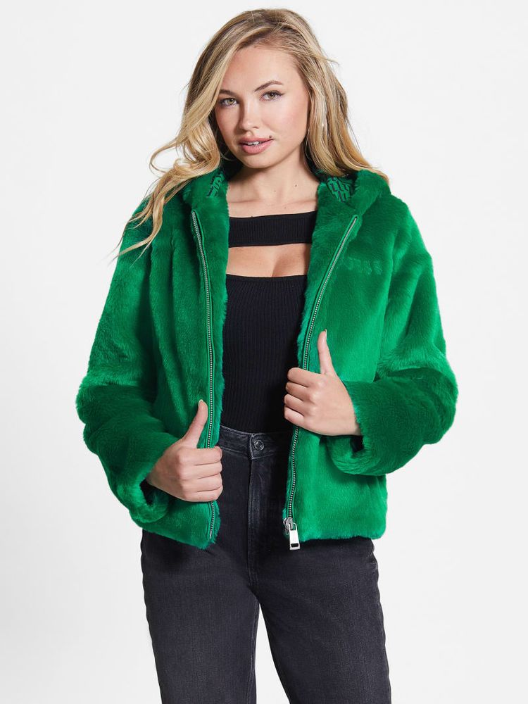 Guess faux hot sale fur jacket