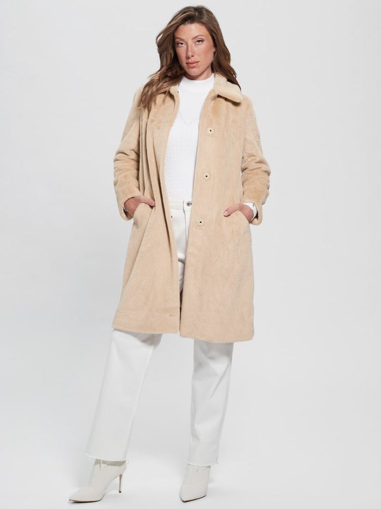 GUESS Simmone Faux Fur Coat Bramalea City Centre