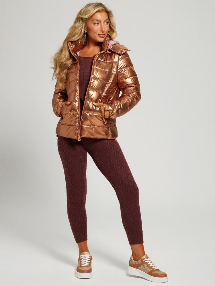 Copper top puffer jacket