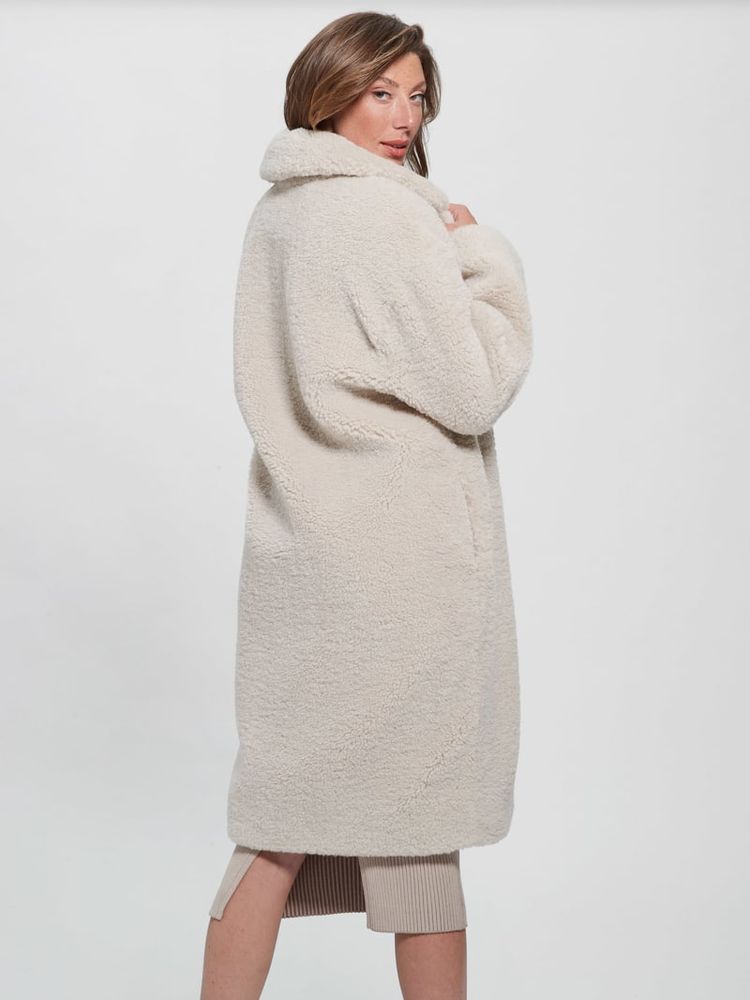 Guess teddy coat sales