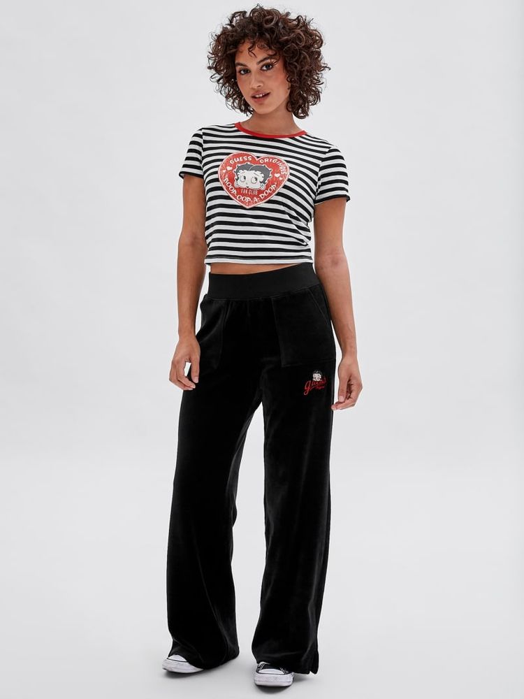 Guess originals striped tee womens shop