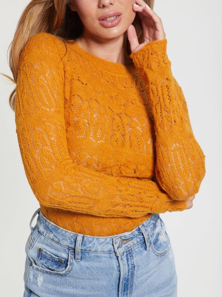 Guess yellow sweater new arrivals