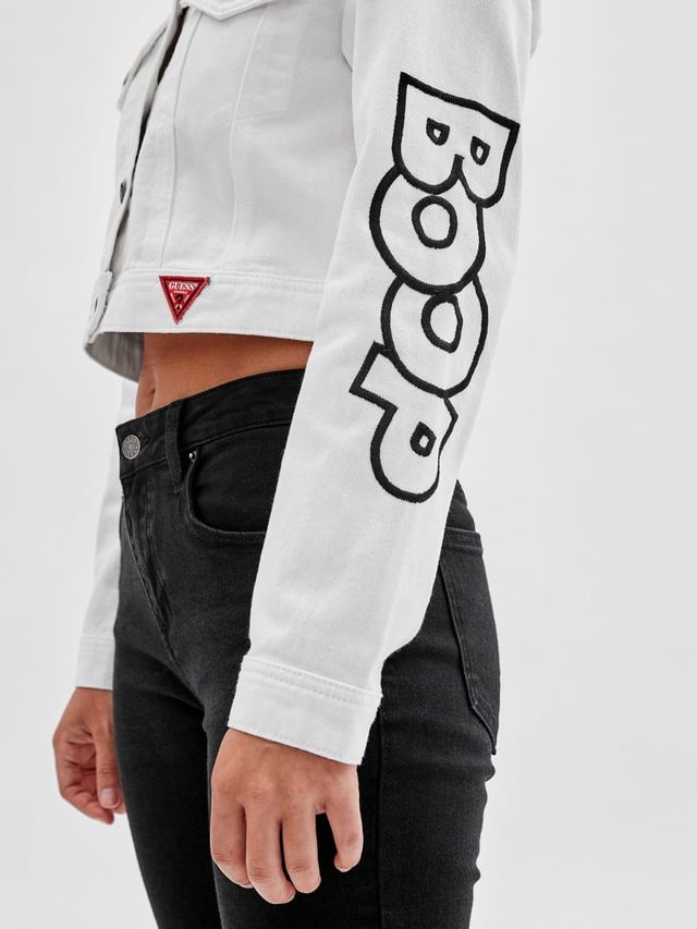 GUESS ベティ・ブープ クロップドデニムジャケット Guess Releases Retro Betty Boop Collection | The Pop Insider