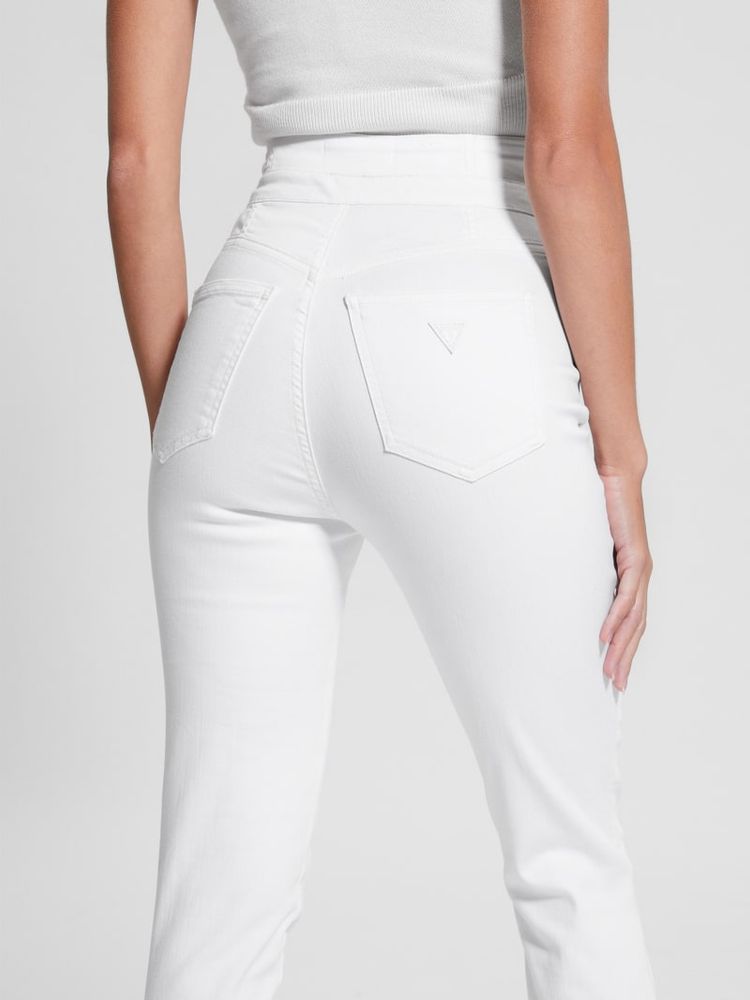 Guess white skinny jeans clearance
