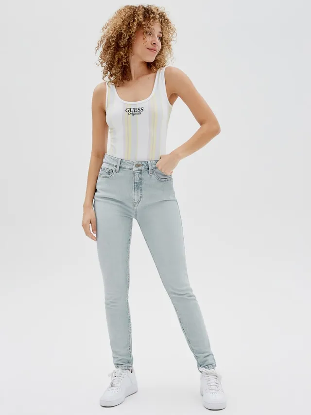 Guess originals striped logo bodysuit sales