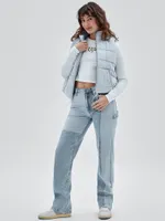 Guess color block jeans top