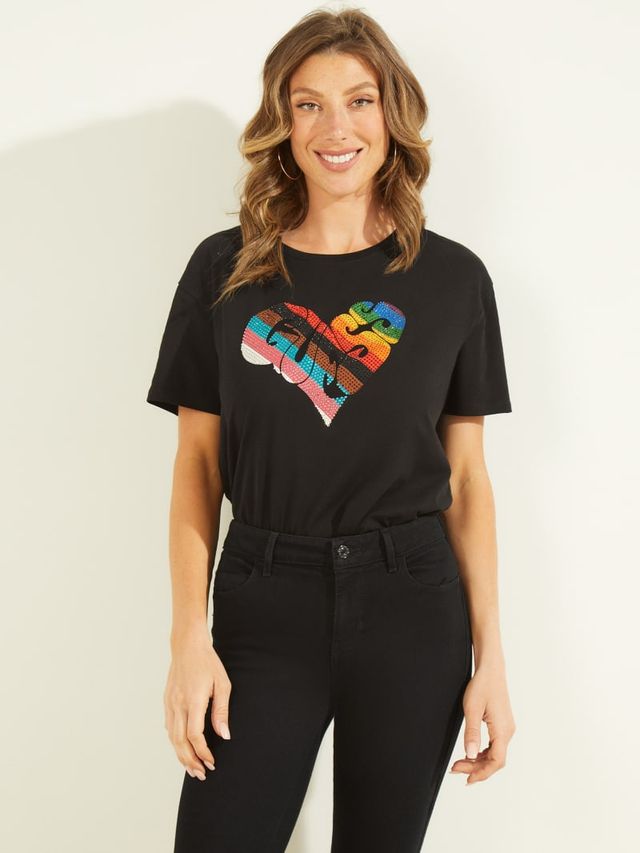 Guess rainbow tee outlet