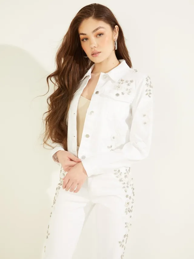 Guess embellished denim jacket sale