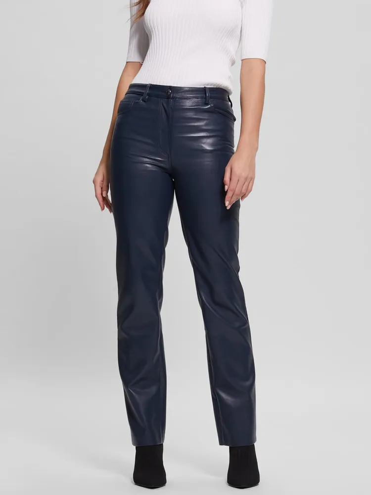 Guess faux leather pants hotsell