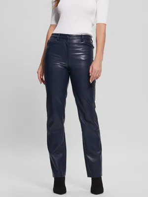 Guess butter faux leather pants cheap