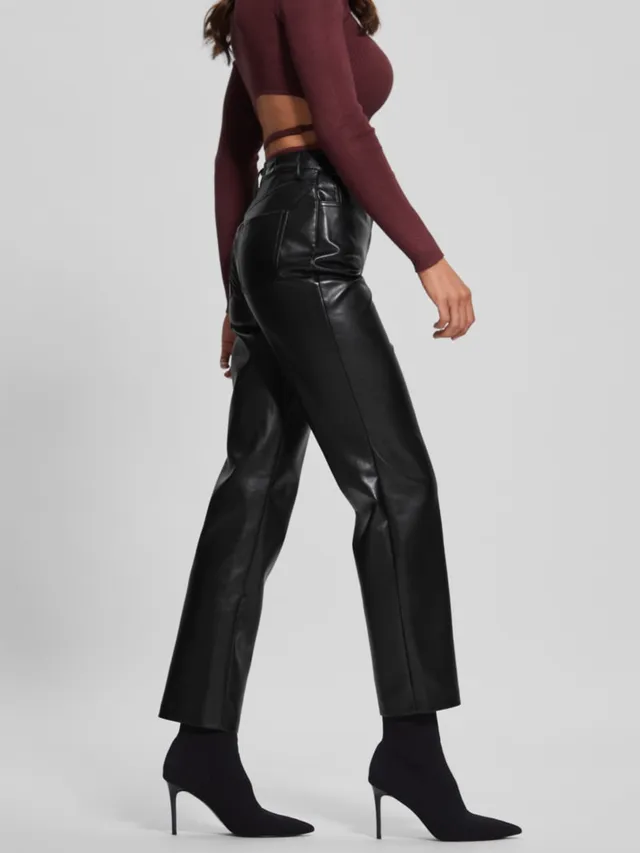 Guess butter hotsell faux leather pants