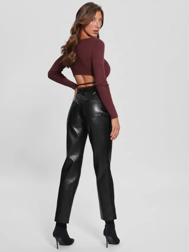 Guess butter faux best sale leather pants