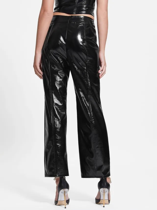 Guess vinyl pants new arrivals