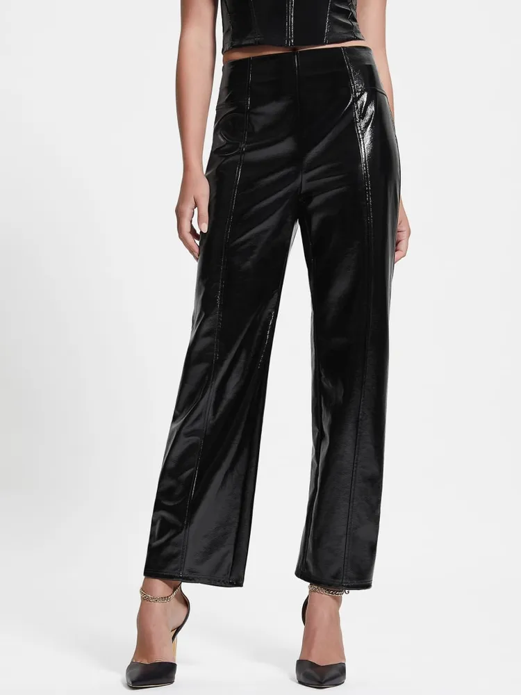 Guess butter faux leather pants new arrivals