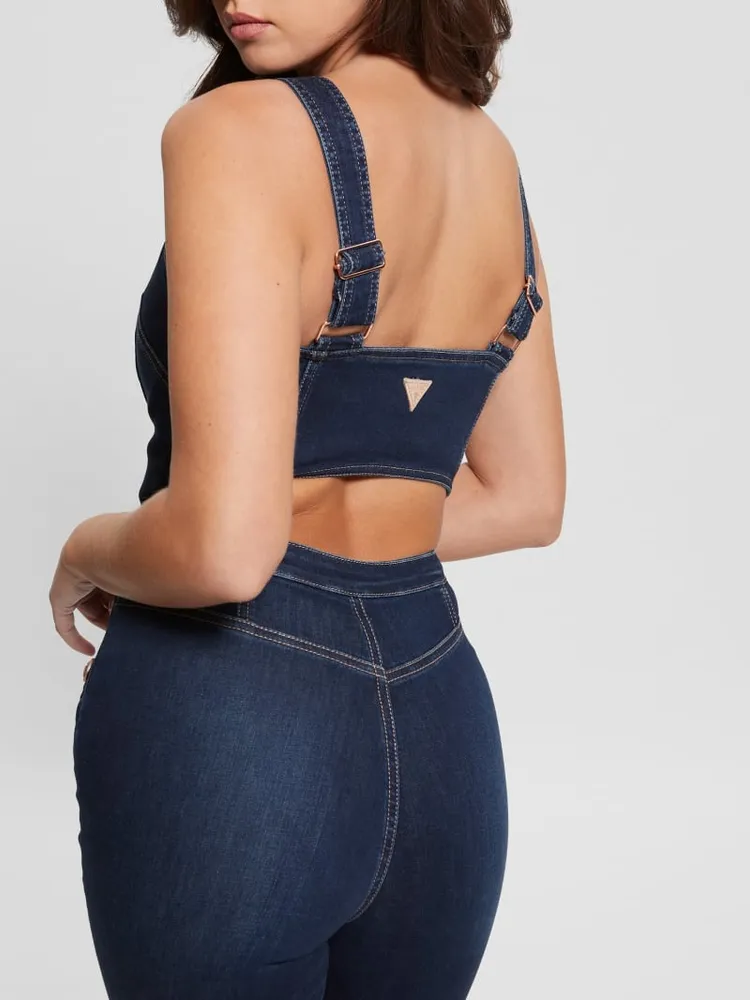 Guess bella denim romper online