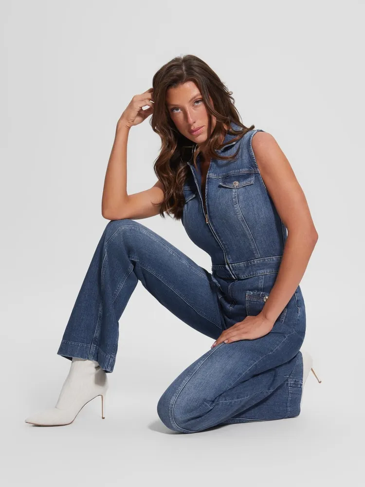 GUESS Eco Penny Denim Jumpsuit Shop Midtown