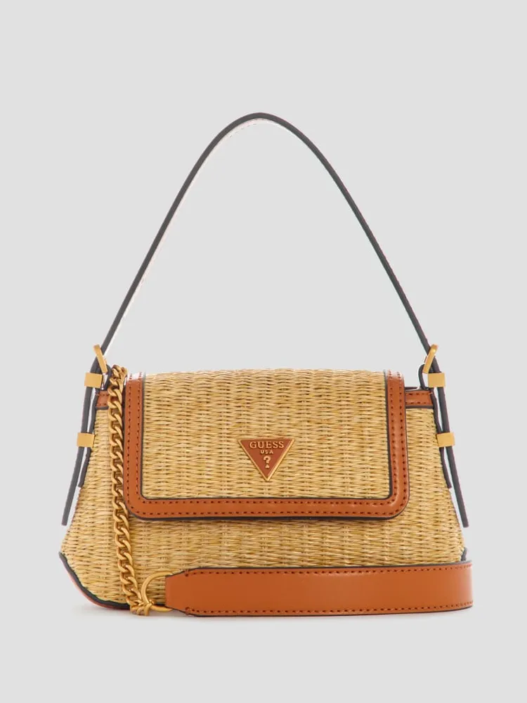 GUESS Desideria Straw Mini Shoulder Bag | Shop Midtown