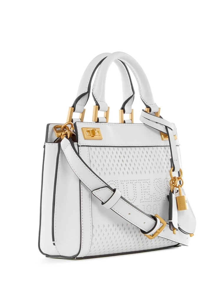 GUESS Katey Perforated Mini Satchel | Mall of America®