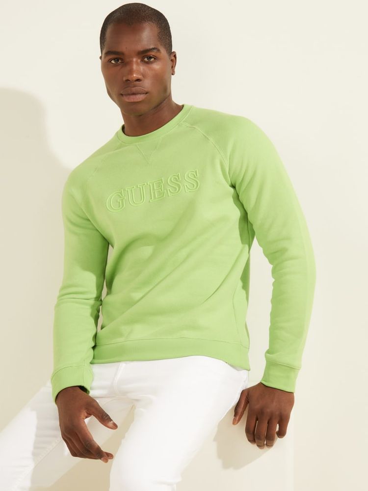 Guess logo hotsell crew neck sweatshirt