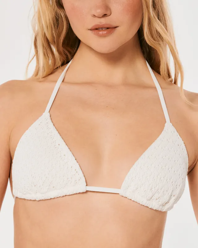 Hollister top crochet bikini