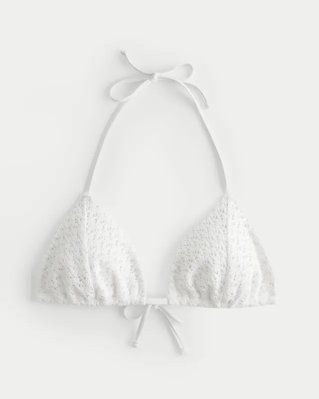 Hollister top crochet bikini