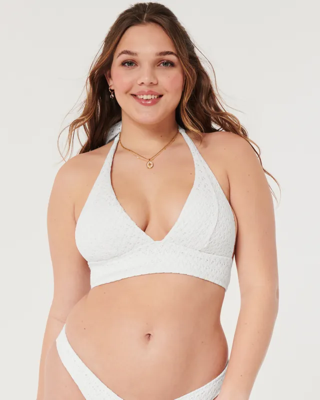 Hollister white bikini top top