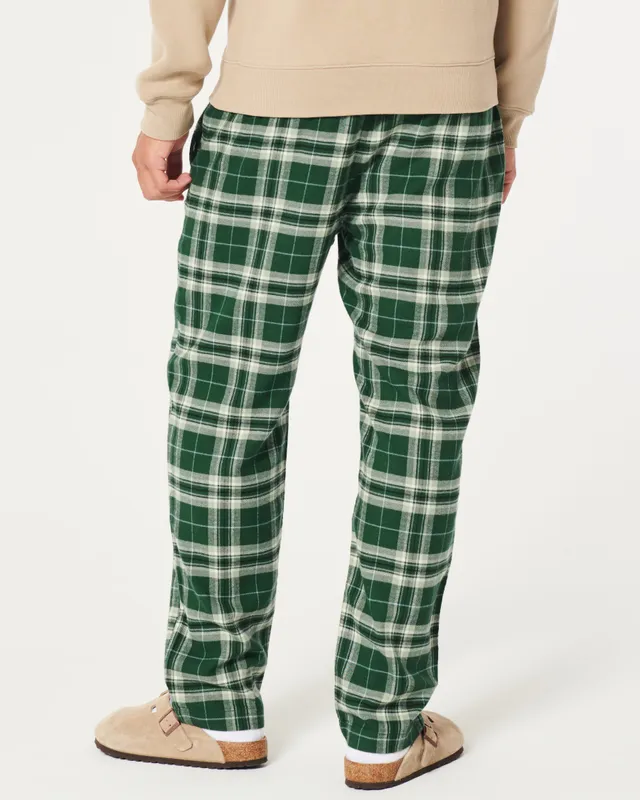 Green plaid discount pants hollister