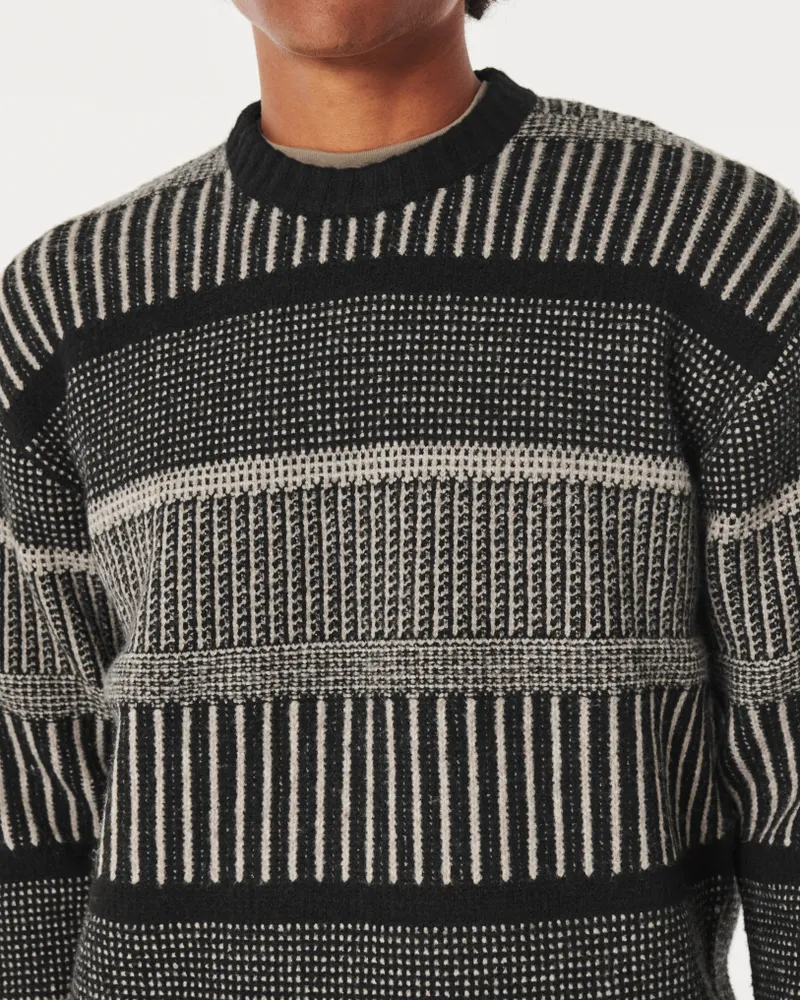 Hollister Relaxed Textured Stitch Crew Sweater Bramalea City Centre