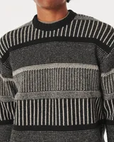 Hollister textured crewneck sweater shop
