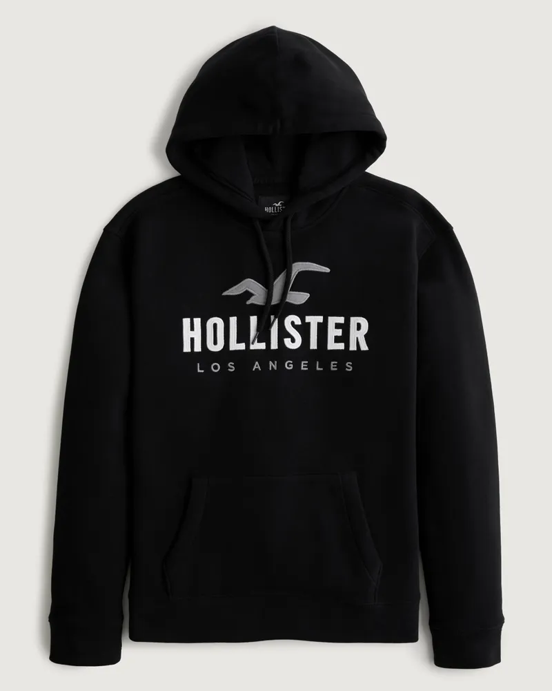Hollister Logo Graphic Hoodie Plaza Las Americas
