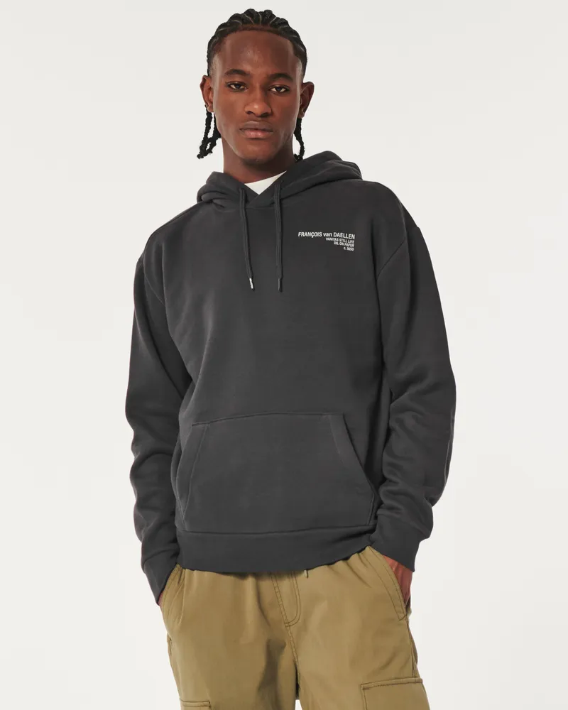 Hollister Relaxed Fran ois van Daellen Graphic Hoodie Mall of