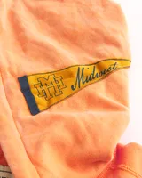 Hollister x Midwest Kids Oversized Crop Graphic Hoodie Halifax