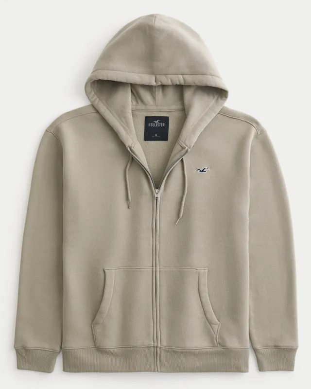 Hollister full zip icon hoodie deals