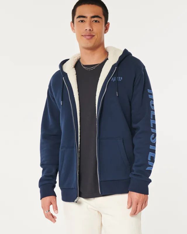 Sherpa lined hollister hoodie hotsell