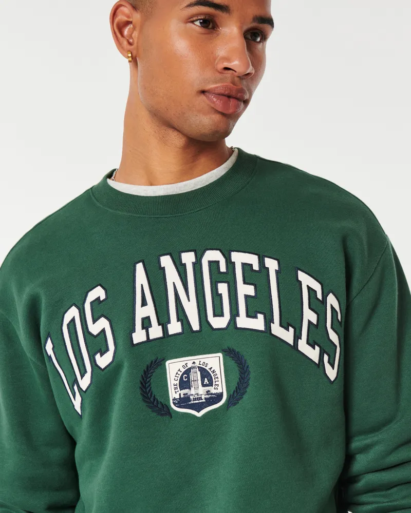 Relaxed cheap graphic crew
