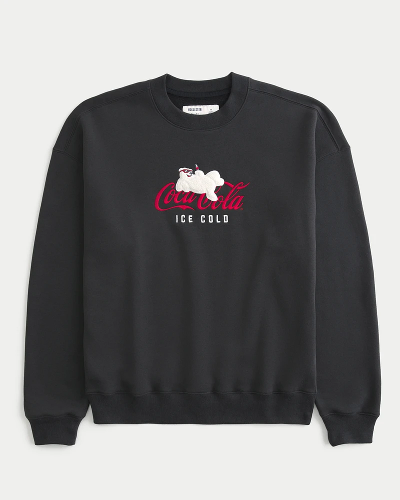 Coca cola crewneck sweatshirt hot sale