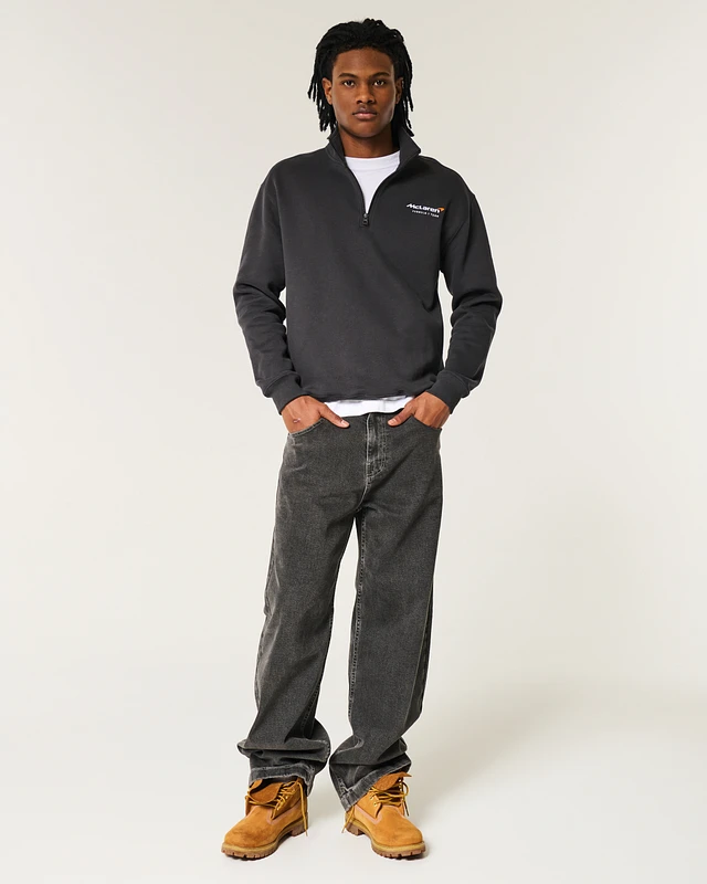 Hol McLaren Graphic Half-Zip Sweatshirt at Hamilton Place in