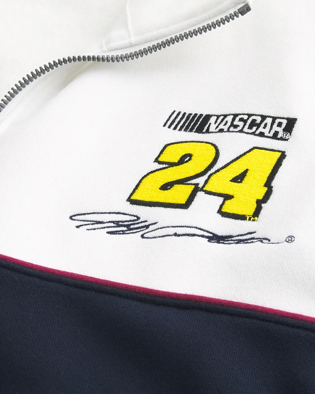 Hollister Boxy NASCAR Jeff Gordon Graphic Half-Zip Sweatshirt at