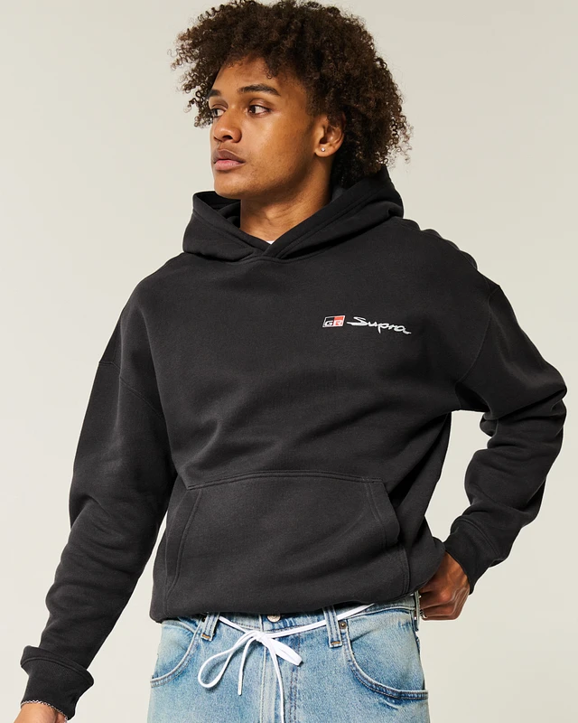 Hollister Boxy Toyota Supra Graphic Hoodie | Arden Fair