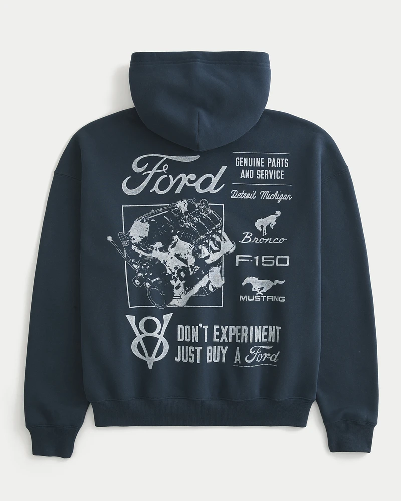 最も信頼できる Graphic Ford Boxy Hollister Zip-Up Fair Arden | Hoodie レッグウェア