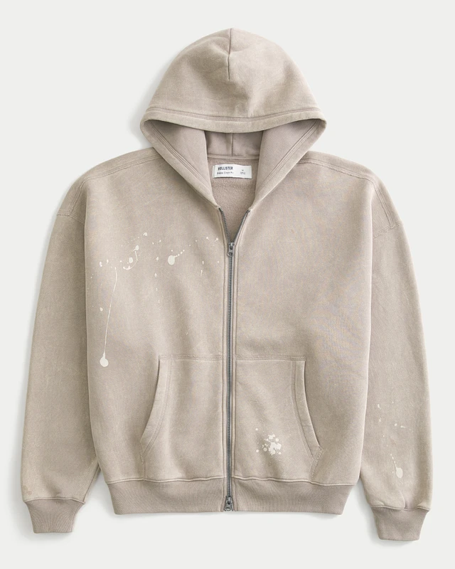 Hollister Boxy Ford Graphic Zip-Up Hoodie | Arden Fair
