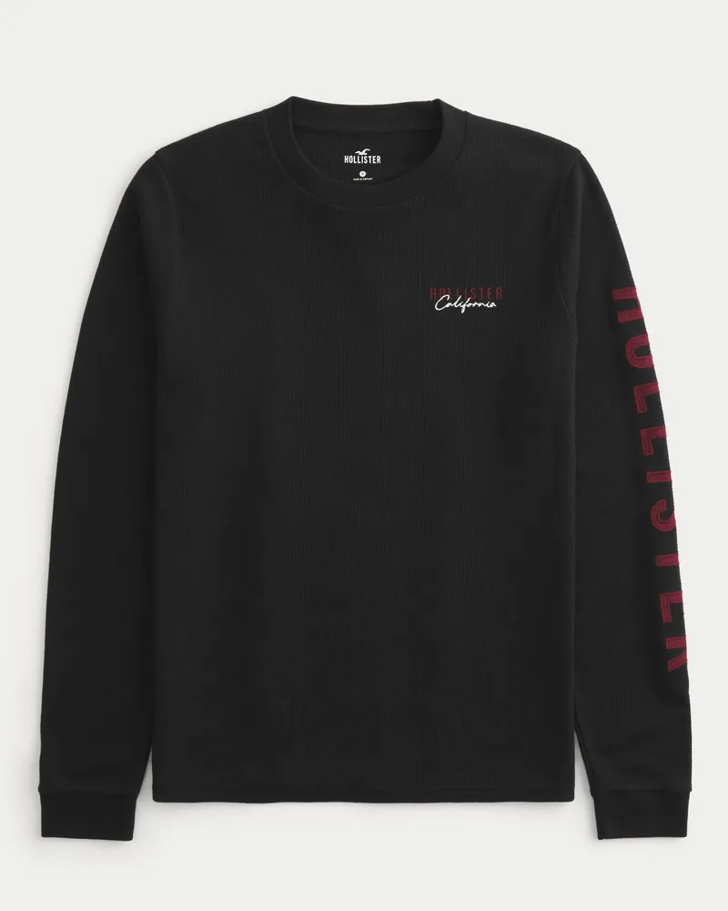 Hollister long sleeve graphic tee sales