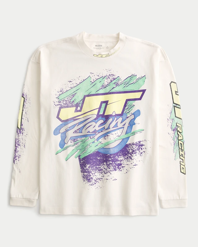 Hol Boxy Heavyweight Long-Sleeve JT Racing Moto Jersey Tee