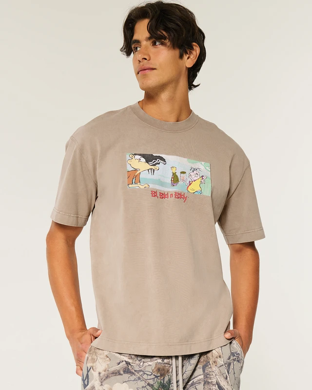 Hollister Boxy Heavyweight Ed, Edd n Eddy Graphic Tee at Hamilton