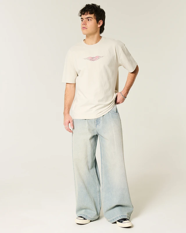 Hollister Boxy Heavyweight Hot Wheels Graphic Tee | Arden Fair