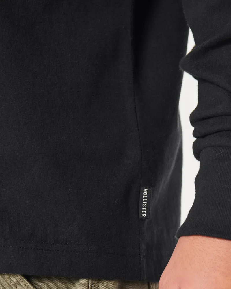 Hollister black t shirt 2025