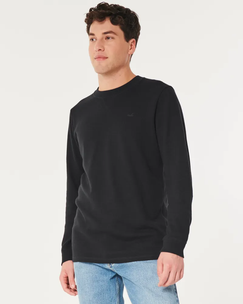 Hollister waffle shirt cheap