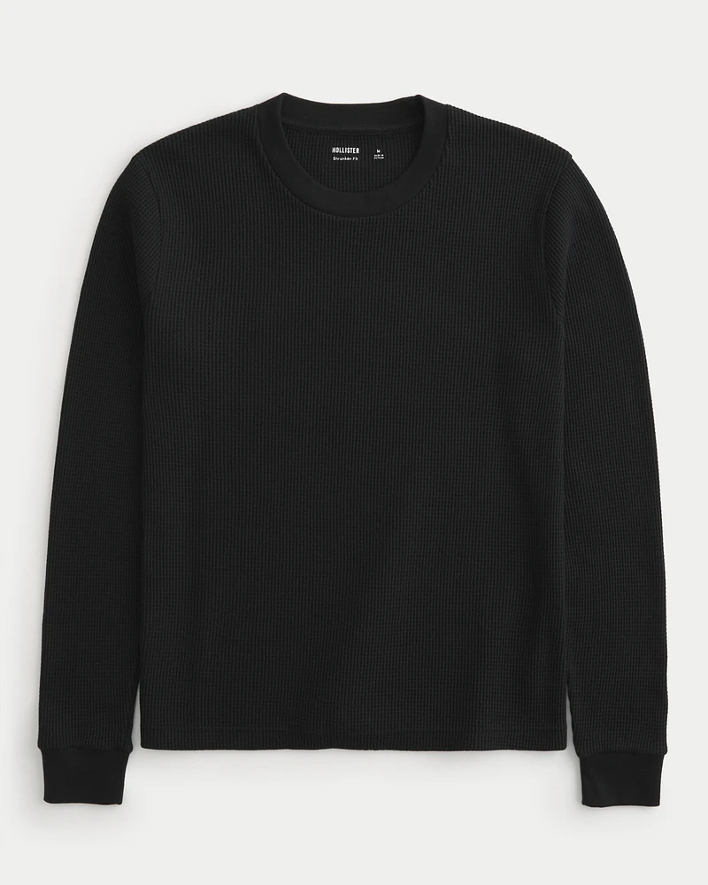 Hollister waffle shirt discount