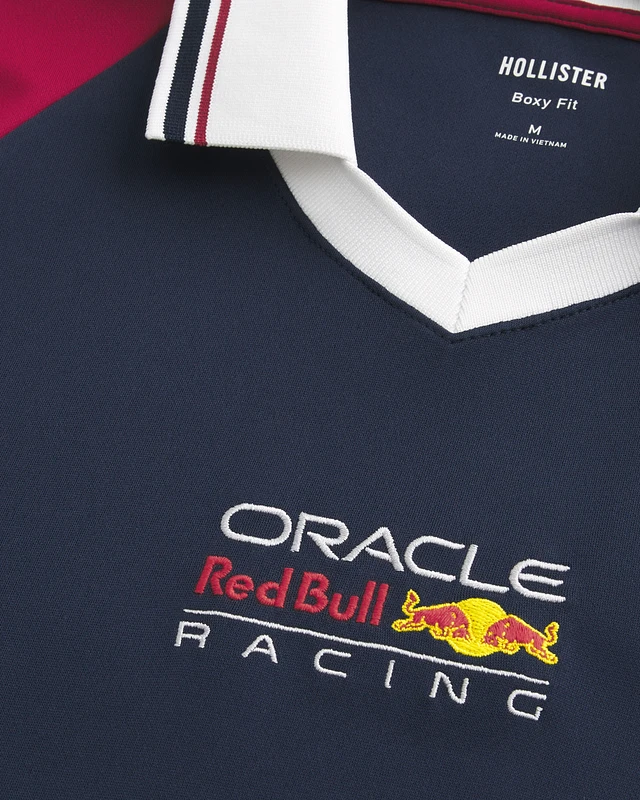 ★Hollister Co.★オラクル レッドブル グラフィック ジャージ Hollister Boxy Oracle Red Bull Racing Graphic Soccer Jersey